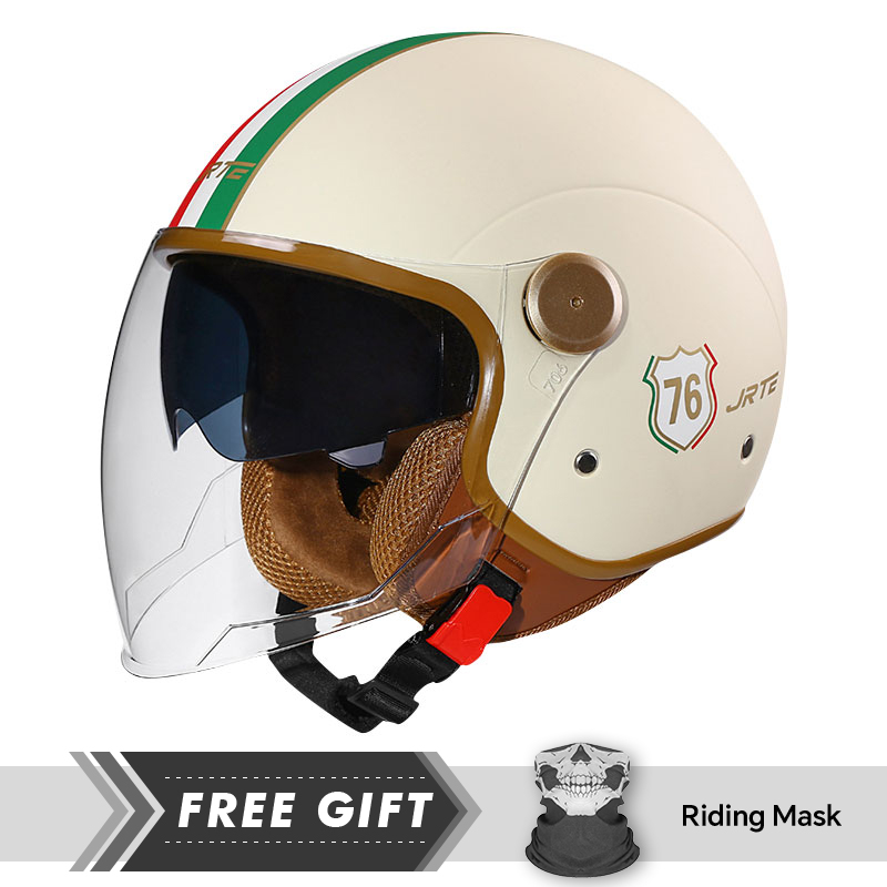 Motorcycle Gear In Store - DOT ECE Disetujui Retro 3/4 Wajah
