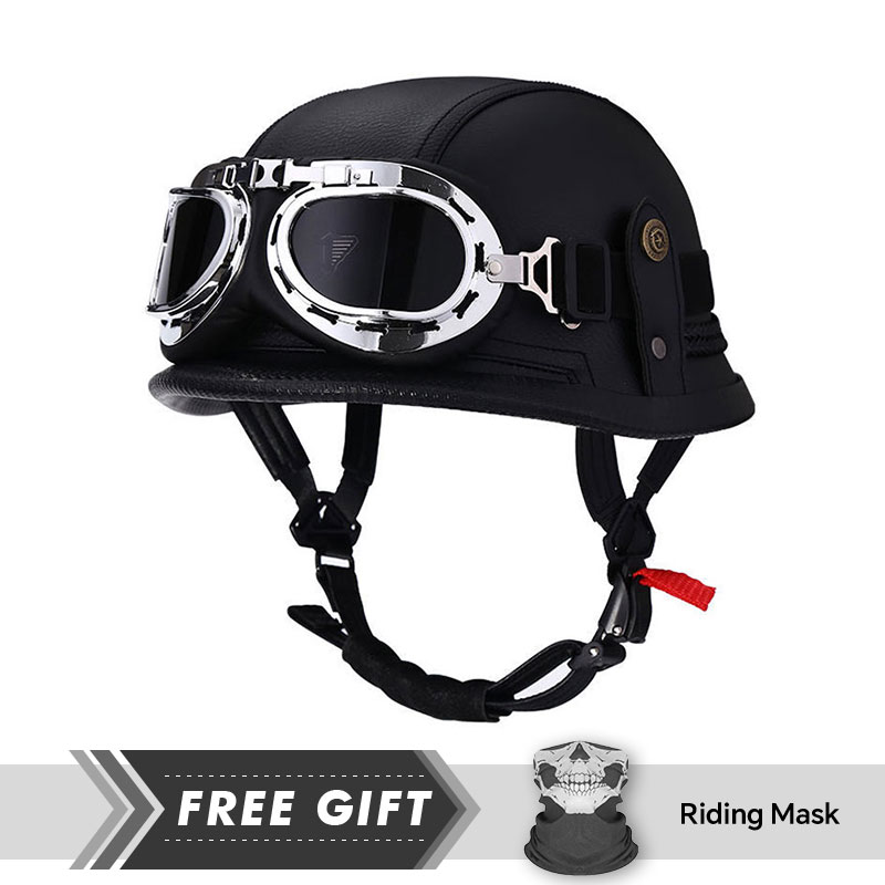 Motorcycle Gear In Store - Helm Klasik setengah wajah, ventilasi perlindungan