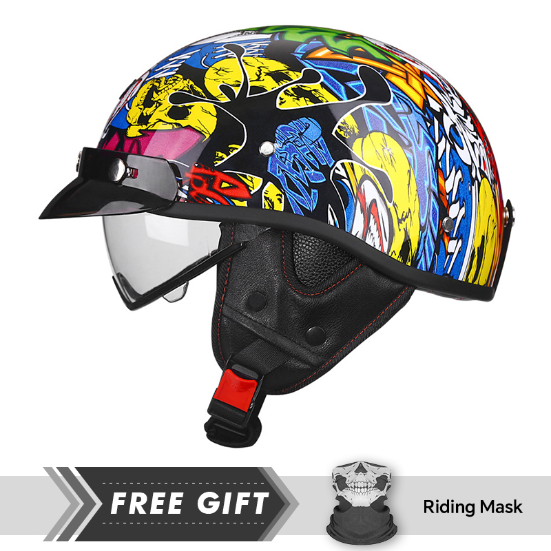 Motorcycle Gear In Store - Helm Setengah Wajah Helm Sepeda Motor