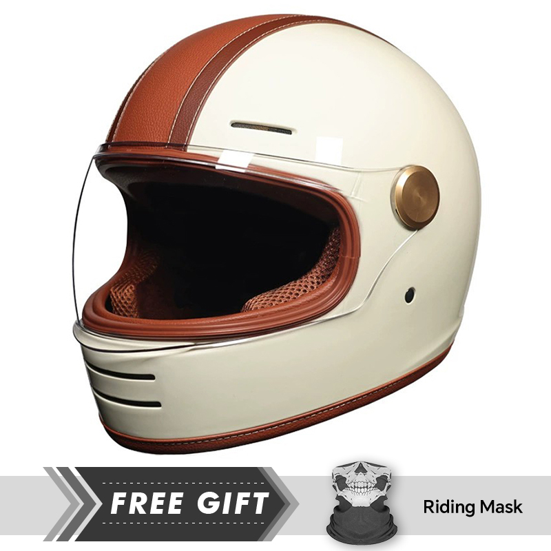 Motorcycle Gear In Store - Helm Sepeda Motor Full Face Kulit
