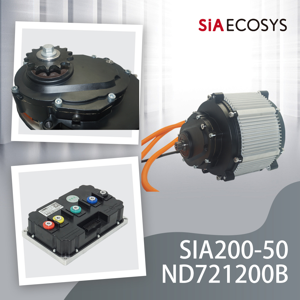 Motorcycle Gear Ratio - Kit Motor PMSM Puncak 26kW SIAECOSYS