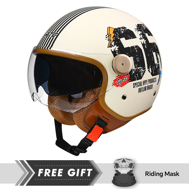 Motorcycle Gear In Store - DOT 3/4 Helm Sepeda Motor Wajah