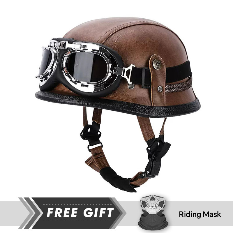 Helm Klasik setengah wajah, ve - Motorcycle Gear In Store ulasan dan harga