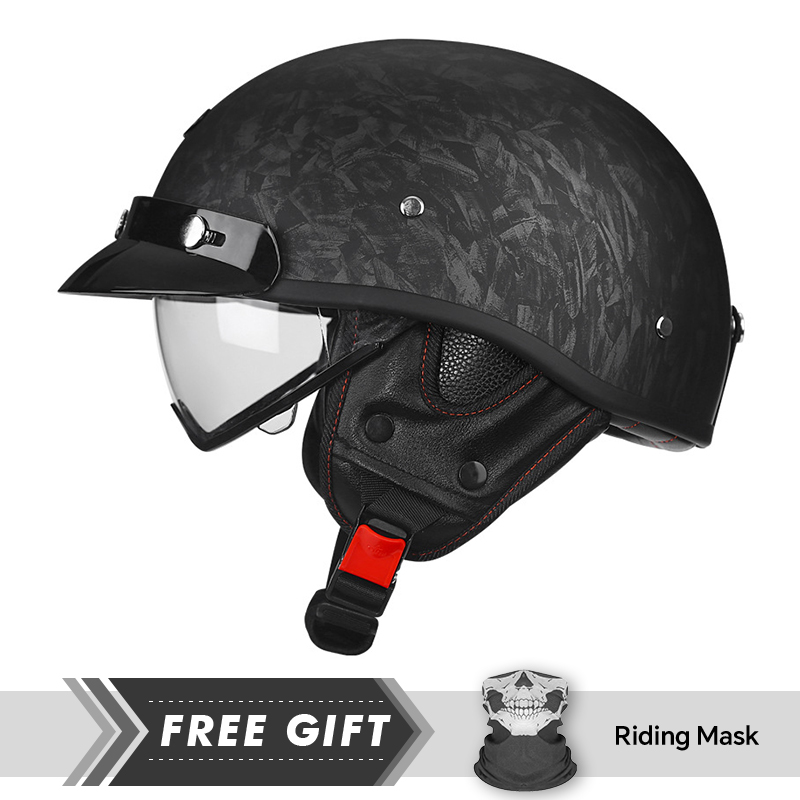 Helm Setengah Wajah Helm Seped - Motorcycle Gear In Store ulasan dan harga