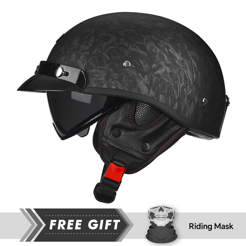 Helm Setengah Wajah Helm Seped - Motorcycle Gear In Store ulasan dan harga