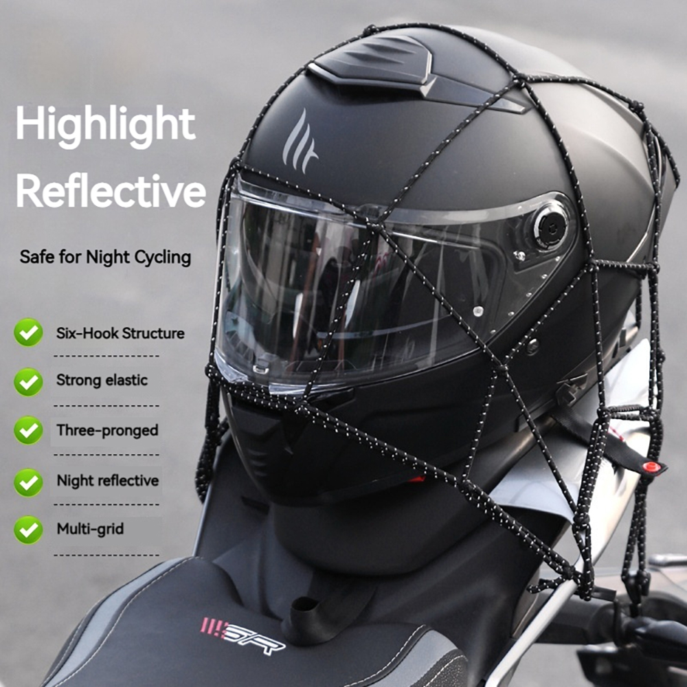 6 kait jaring bagasi pelindung - Motorcycle Gear Brand ulasan dan harga