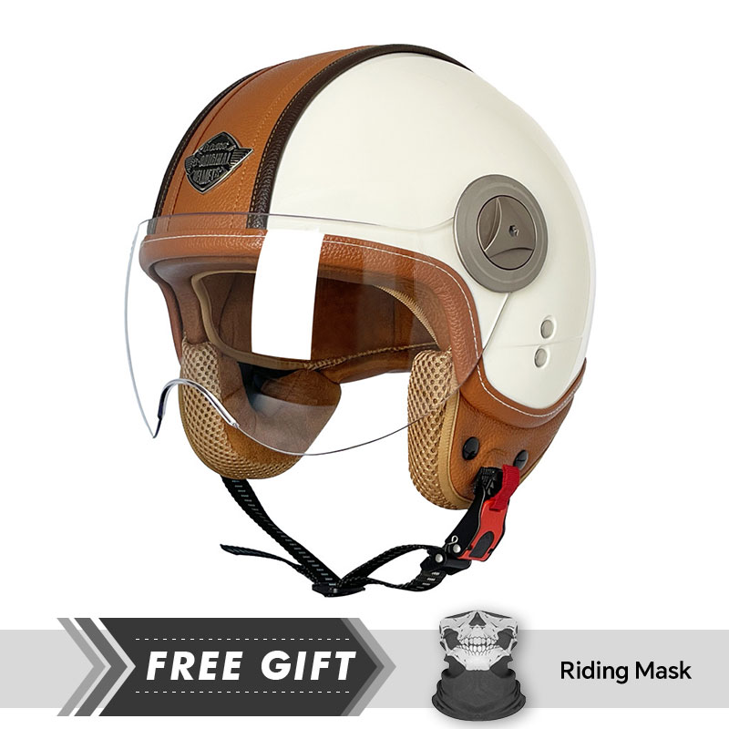 Helm Wajah Terbuka 3/4 Helm Te - Motorcycle Gear In Store ulasan dan harga