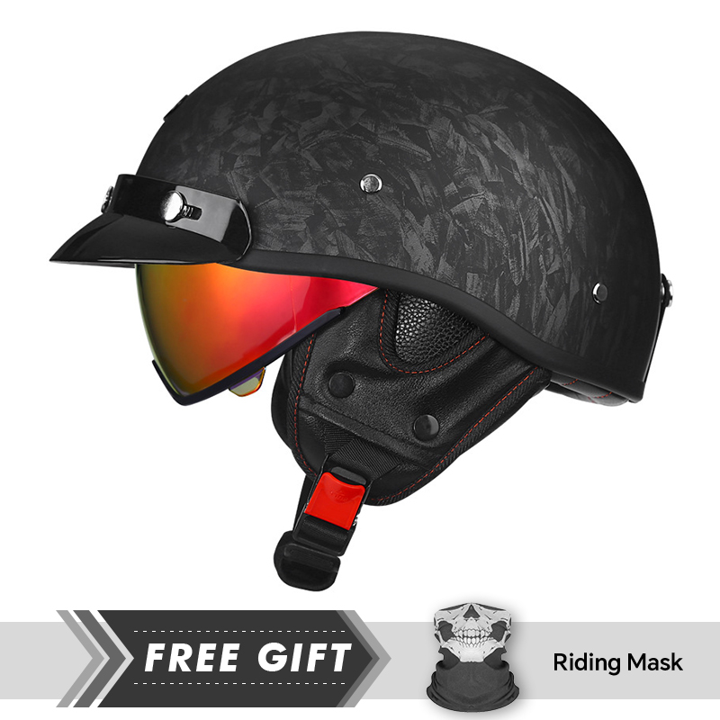 Helm Setengah Sepeda Motor DOT - Motorcycle Gear In Store ulasan dan harga