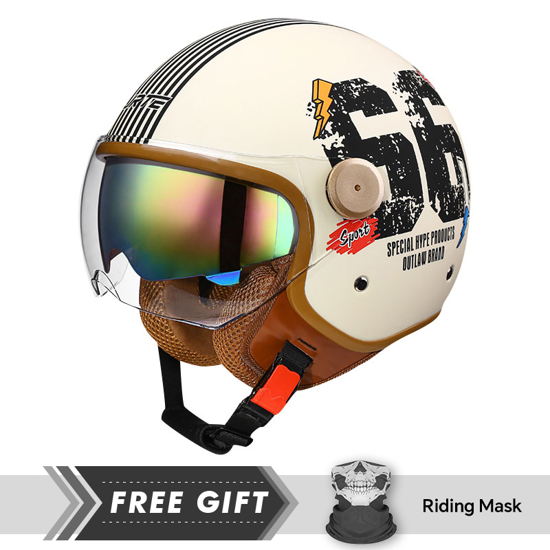 Helm Wajah Terbuka yang Disetu - Motorcycle Gear In Store ulasan dan harga