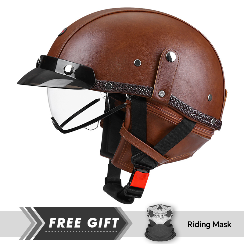 Helm Setengah Sepeda Motor Ret - Motorcycle Gear In Store ulasan dan harga